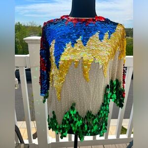 Festive sequin top